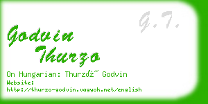 godvin thurzo business card